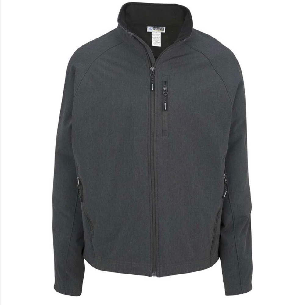 NWT Edwards Men's Carbon with Black Fleece Soft Shell Jacket | Size: Large